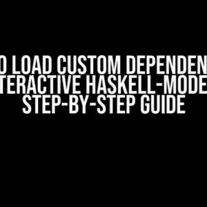 How to Load Custom Dependencies in Interactive Haskell-mode: A Step-by-Step Guide