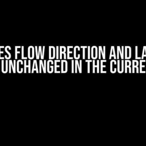 Why Does Flow Direction and Language Remains Unchanged in the Current Page?